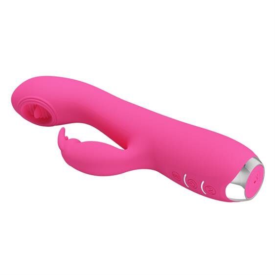 Багатофункціональний вібратор Pretty Love Rachel Licking Vibrator Magenta