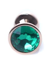 Анальна пробка - Jewellery Red Gold Plug Green