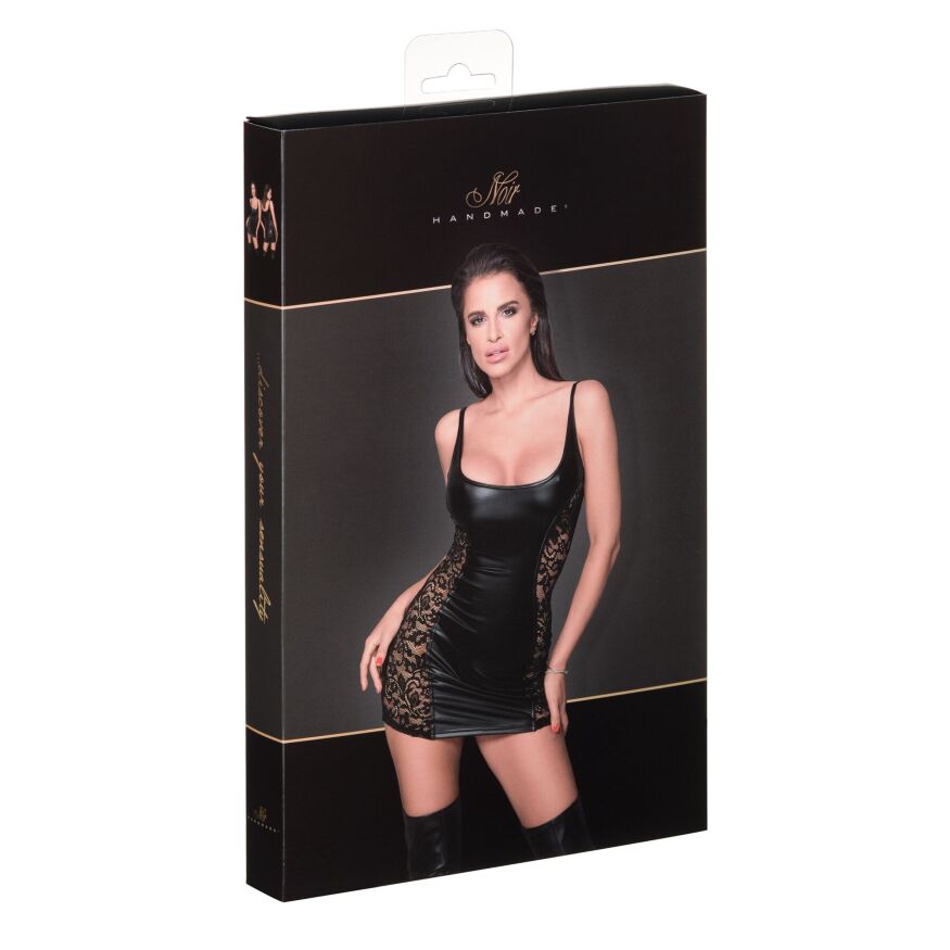 Сукня з мереживними вставками Noir Handmade F229 Powerwetlook dress with lace inserts, XXL