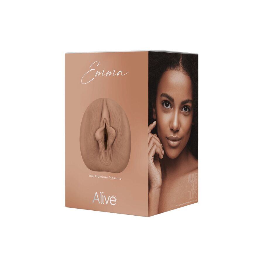 Мастурбатор-вагина Alive Emma Super Realistic Masturbator M Caramel