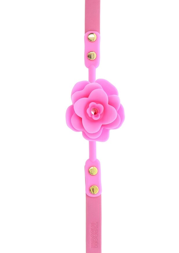 Кляп силиконовый Розочка Taboom Rose Ball Gag, розовый