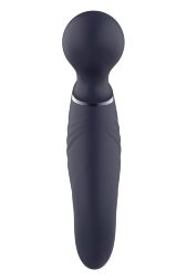 Вибратор микрофон изогнутый двойной стимуляции Dream Toys Glam Dual Wand Vibe, фиолетовый
