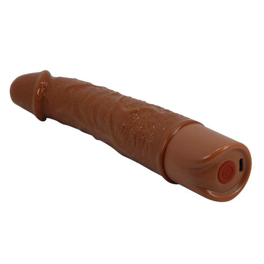 Реалістичний вібратор - Pretty Love Leander Realistic Vibrating Dildo Brown