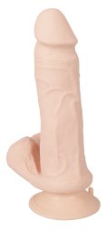 Реалистичный гнущийся RC-вибратор с шариками -Bendable RC Vibrator with Balls Nature Skin