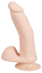 Реалистичный гнущийся RC-вибратор с шариками -Bendable RC Vibrator with Balls Nature Skin
