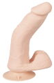 Реалистичный гнущийся RC-вибратор с шариками -Bendable RC Vibrator with Balls Nature Skin