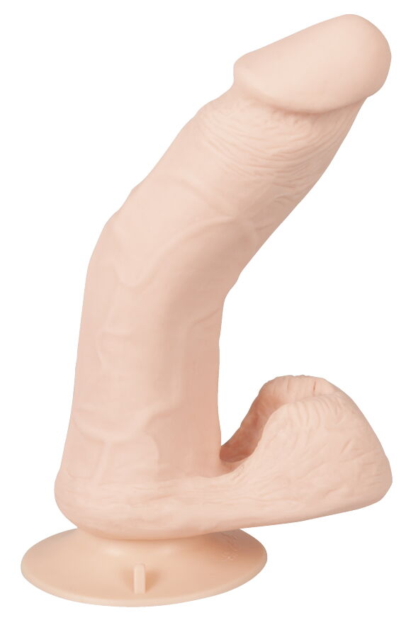 Реалистичный гнущийся RC-вибратор с шариками -Bendable RC Vibrator with Balls Nature Skin