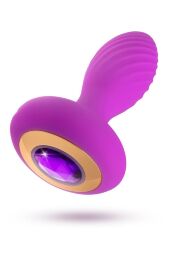 Анальный вибратор со стразом Blush Oh My Gem Charm Amethyst цвет фуксия