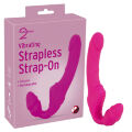 Жіночий страпон без ремнів - Vibrating Strapless Strap-On Pink