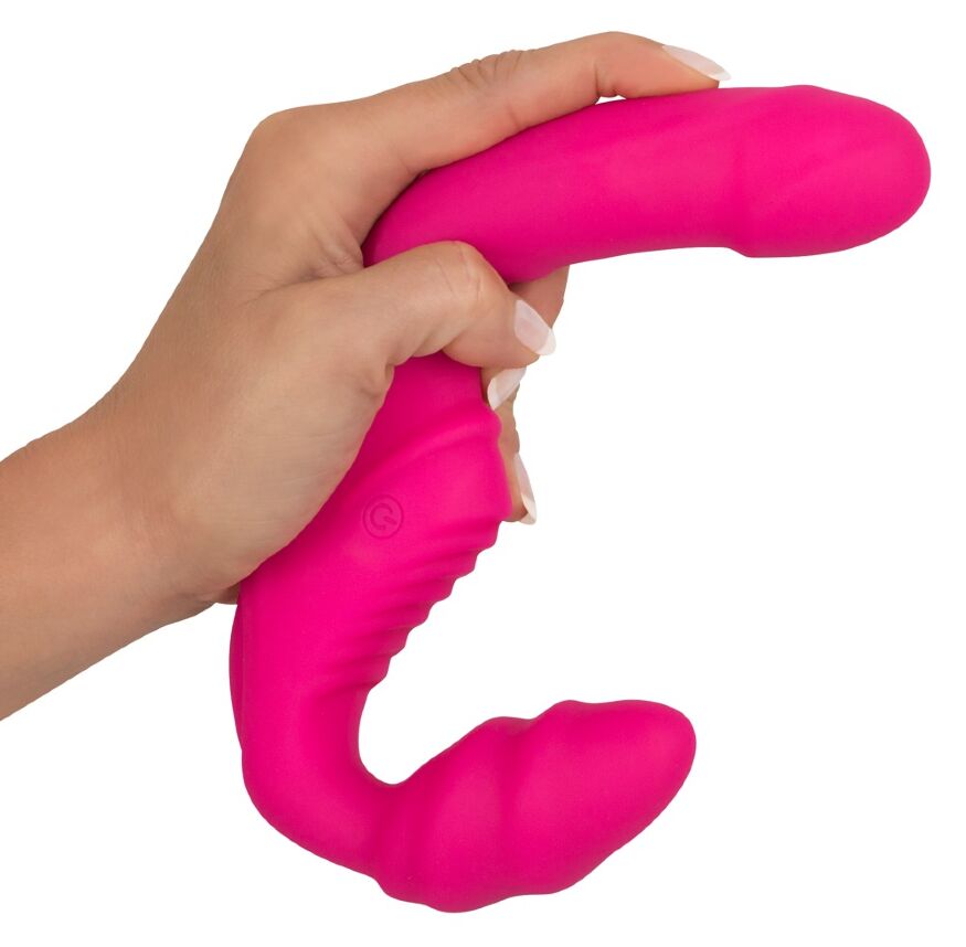 Жіночий страпон без ремнів - Vibrating Strapless Strap-On Pink