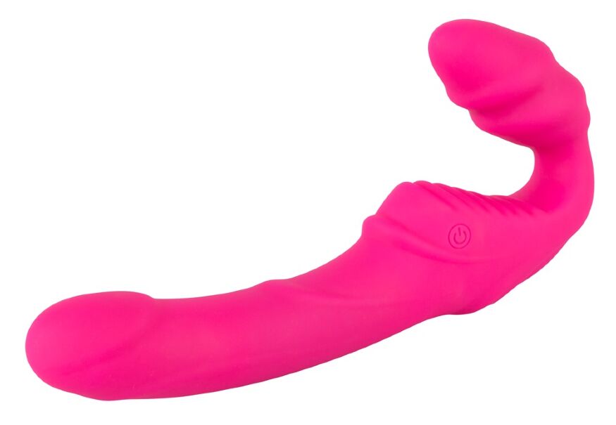 Жіночий страпон без ремнів - Vibrating Strapless Strap-On Pink