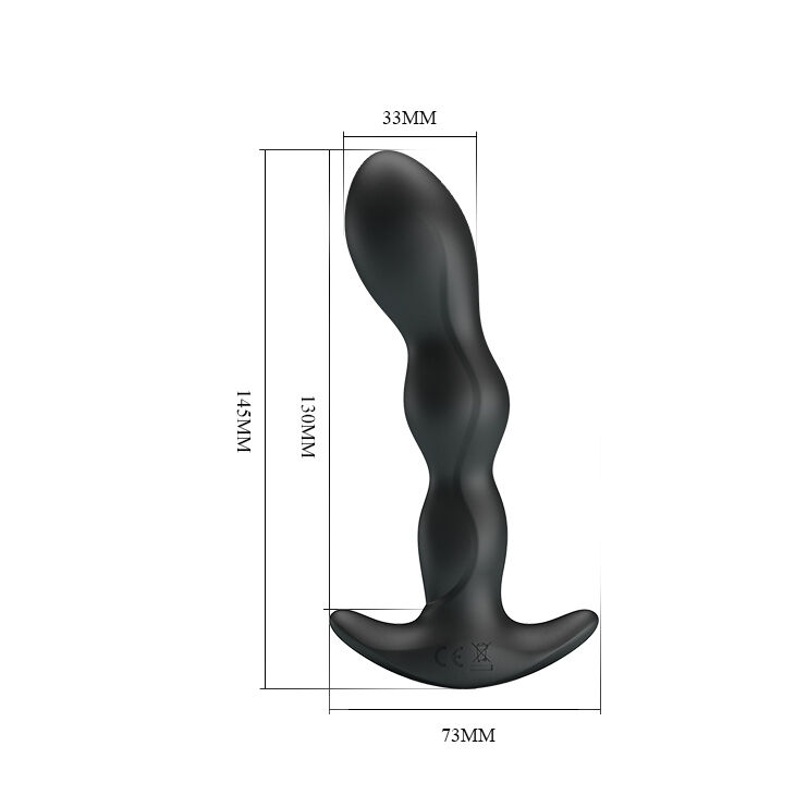 Анальна вібропробка чорного кольору Pretty Love Special Anal Massager Black