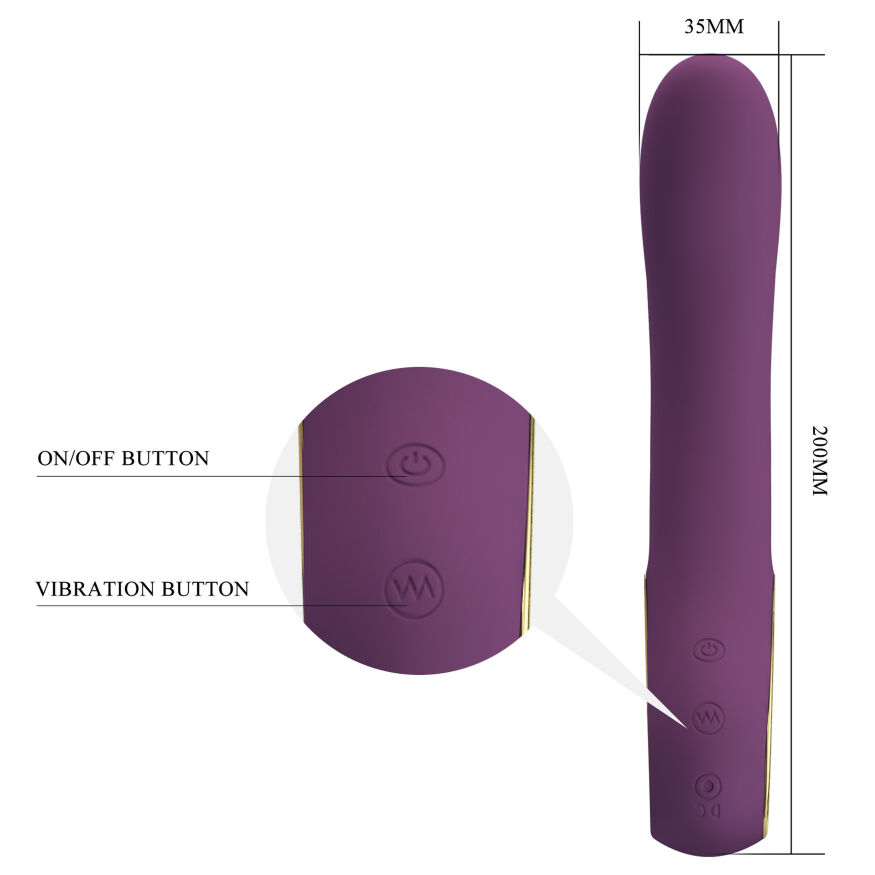 Смарт вибратор Pretty Love - Ethan Purple Mobile APP Control, BI-014412HP