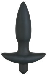 Анальна пробка з вібрацією - Black Velvet Vibrating Plug Small