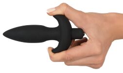 Анальна пробка з вібрацією - Black Velvet Vibrating Plug Small