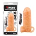 CH14591 Насадка с вибро беж Chisa Superme Vibrating Warrior Sleeve