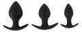Набір анальних пробок чорного кольору різного розміру Black Velvets Anal Trainer Set