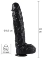 Огромный черный пенис Hidden Desire Dong 43х8,5 см