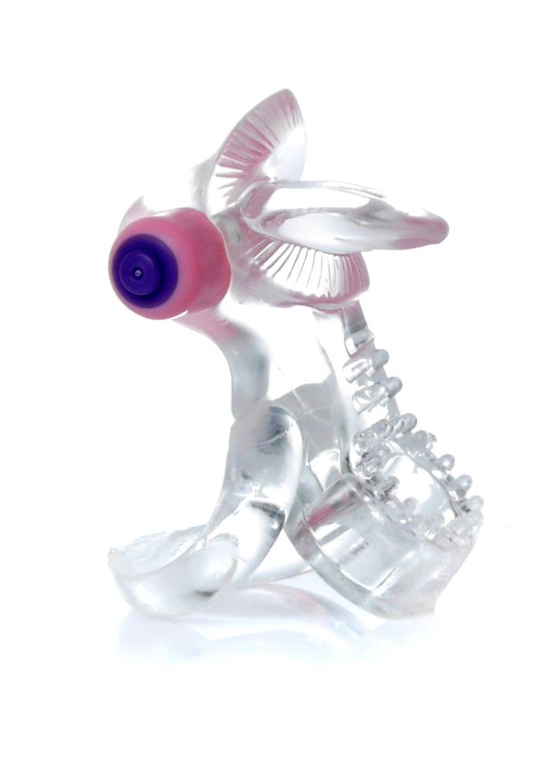 Ерекційне кільце - Tongue Vibro CockRing Clear