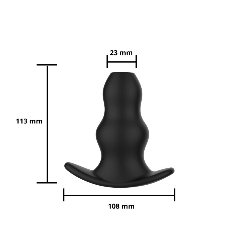 Анальна пробка-тунель Erospace Wild Play Hollow Anal Plug C1