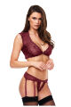Кружевной комплект SEXY LACE BRA &amp; G-STRING SET RED, S/M
