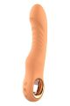 Вибратор ребристый Dream Toys Glam Flexible Ribbed Vibe, оранжевый