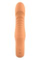 Вибратор ребристый Dream Toys Glam Flexible Ribbed Vibe, оранжевый