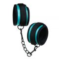 Наручники тканевые бирюзовые Luxury Fetish CUFFS