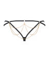 Трусики стринги с цепочками Obsessive Pantheria thong black L/XL