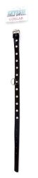 Ошейник из искуственной кожи с кристаллами Fetish Boss Series - Collar Silver Crystal, BS3300117