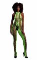 Бодистокинг - Ouch! Bodystocking With Halterneck Green, XS/XL