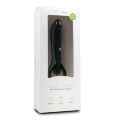 ET187BLK Анальный вибратор Easytoys, силиконовый, черный, 15.5х3 см
