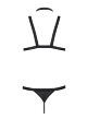 Комплект чоловічої білизни зі стреп Passion 039 SET ANDREW XXL/XXXL Black, стринги, шлейки