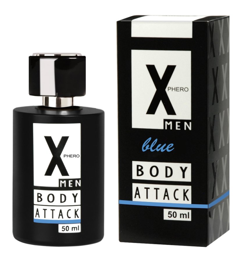 Духи с феромонами для мужчин X phero Men Blue Body Attack, 50 ml