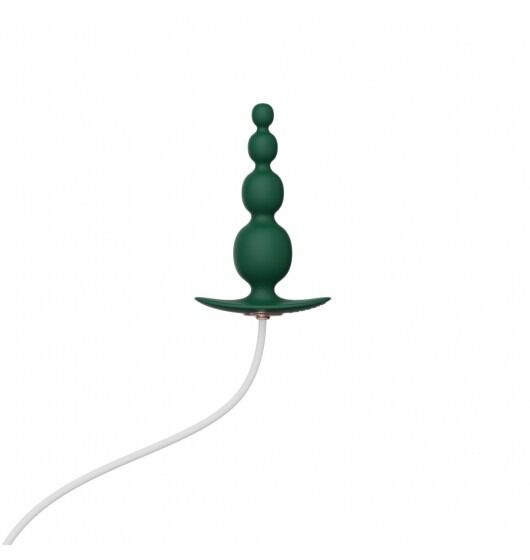 Анальний плаг з вібрацією Qingnan No.8 Mini Vibrating Anal Beads Green