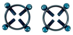 Зажимы для сосков - Bad Kitty Nipple Jewellery Blue
