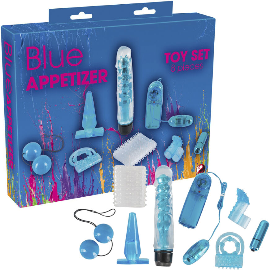 Набір секс-іграшок з 8-ми предметів Blue Appetizer