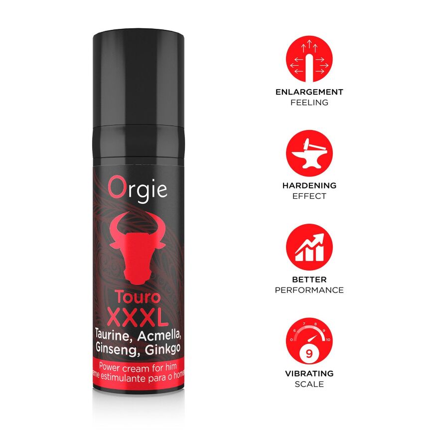 Крем для усиления эрекции Orgie Touro XXXL Power Cream, 15 мл (мятая упаковка!!!)