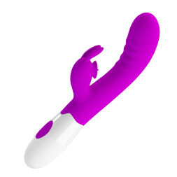 Вібратор з вушками - Pretty Love Cerberus Licking Vibrator Purple