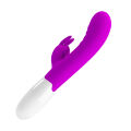 Вібратор з вушками - Pretty Love Cerberus Licking Vibrator Purple