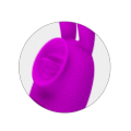 Вібратор з вушками - Pretty Love Cerberus Licking Vibrator Purple