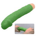 Член с вибрацией - Barbara Bill Vibrator 8,8" Green