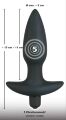 Анальная пробка с вибрацией – Black Velvet Vibrating Plug Medium