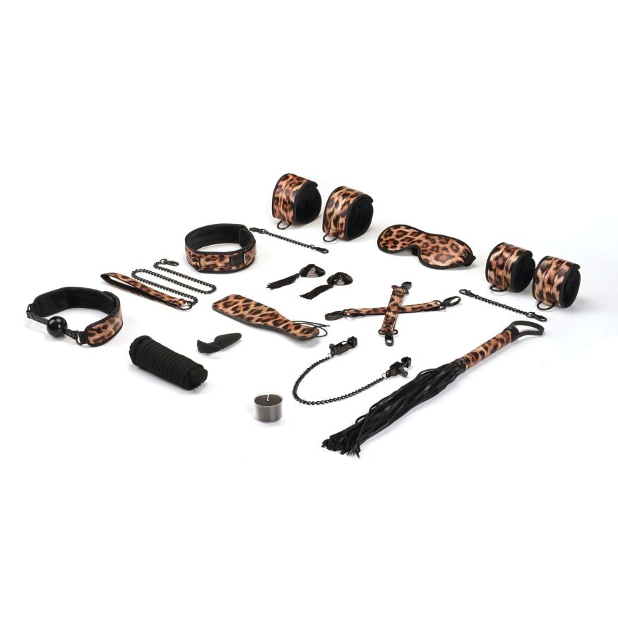 БДСМ-набор Liebe Seele Leopard Print 13pcs set, 13 предметов