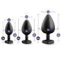 Набор анальных пробок LUXE BLING PLUGS TRAINING KIT WHITE GEMS
