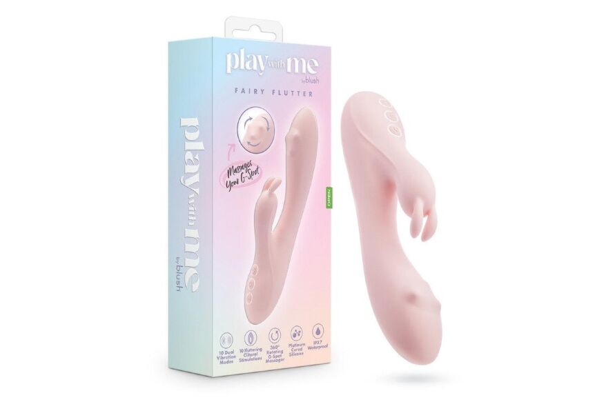 Вибратор-кролик Blush Play with Me для точки G и клитора, розовый