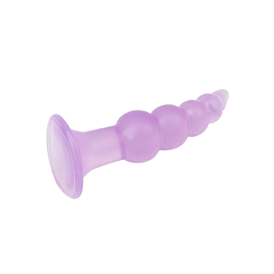Анальная пробка елочка Hi-Rubber Purple Chisa