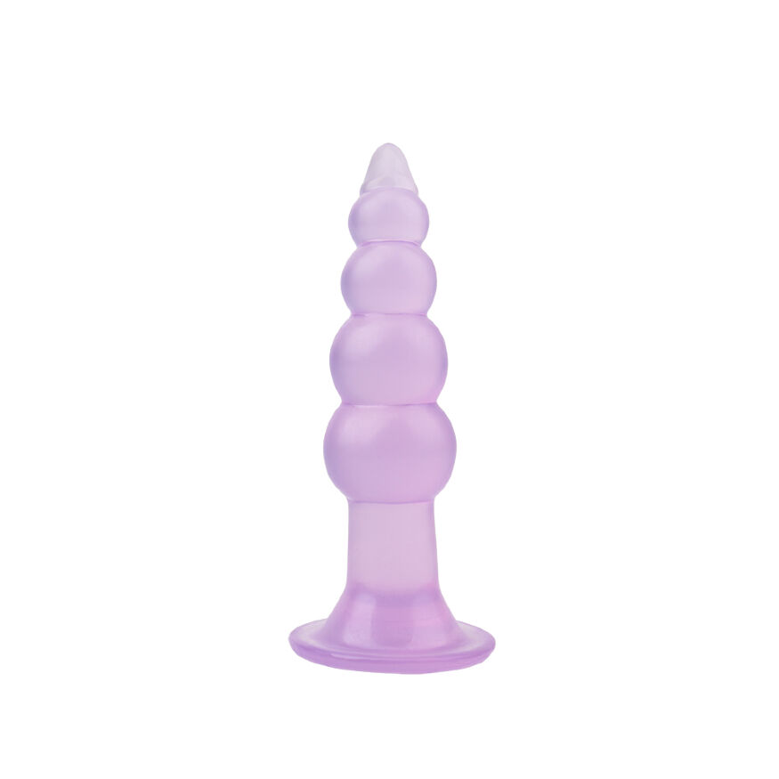 Анальная пробка елочка Hi-Rubber Purple Chisa