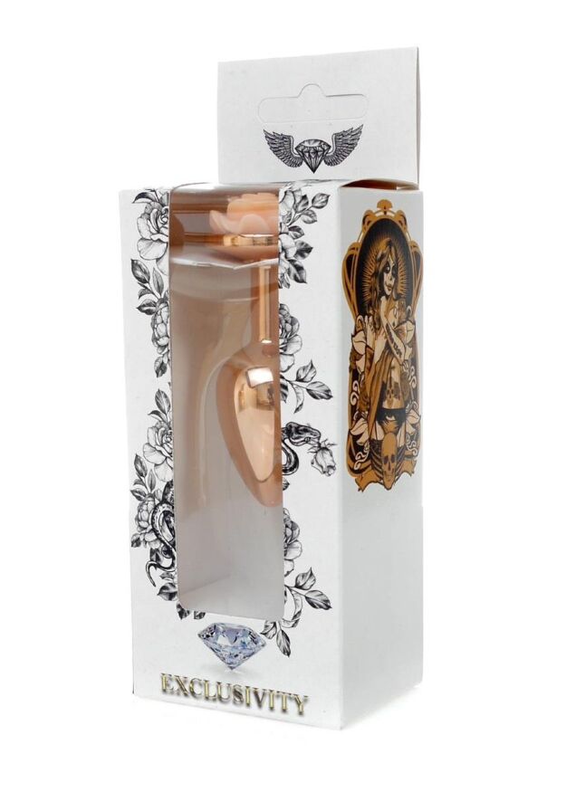 Анальна пробка - Jewellery Red Gold Rose Plug Peach