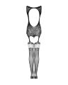 Эротический бодистокинг Obsessive F236, черный S/M/L